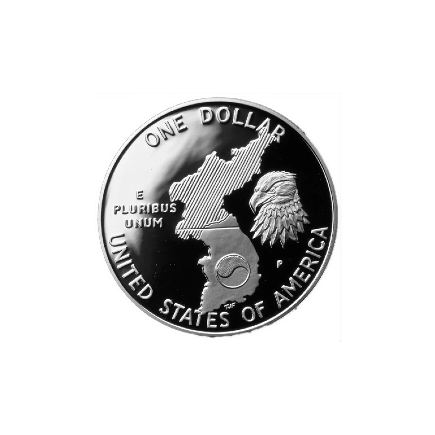 Pièce de 1 dollar du Mémorial de la Guerre de Corée (États-Unis) 1991-P