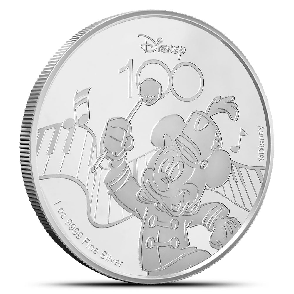 Mickey 1 ounce pure silver