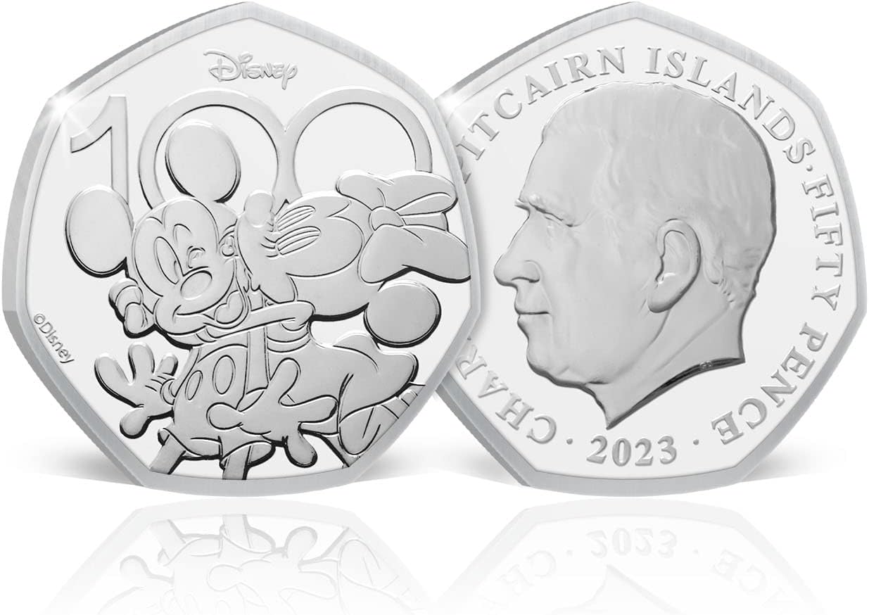 Disney 100th Anniversary Annual 6 Coin Set 2023 Brilliant Uncirculated 50p £2 £5