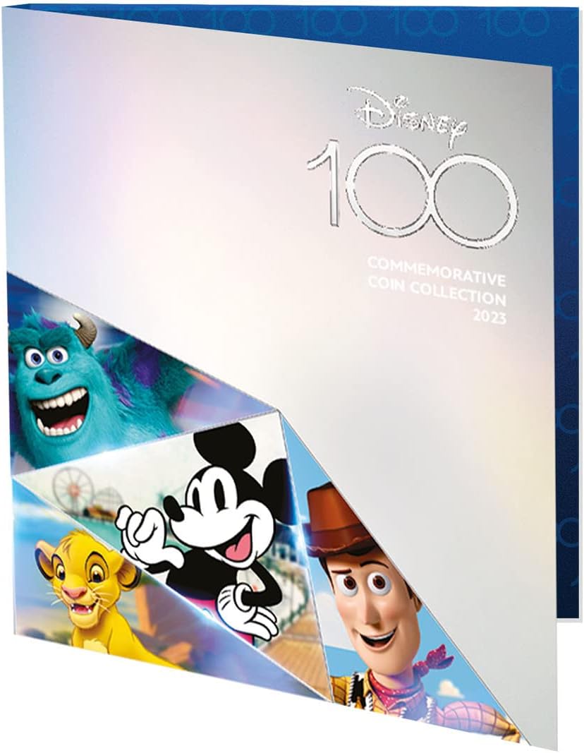 Disney 100th Anniversary Annual 6 Coin Set 2023 Brilliant Uncirculated 50p £2 £5