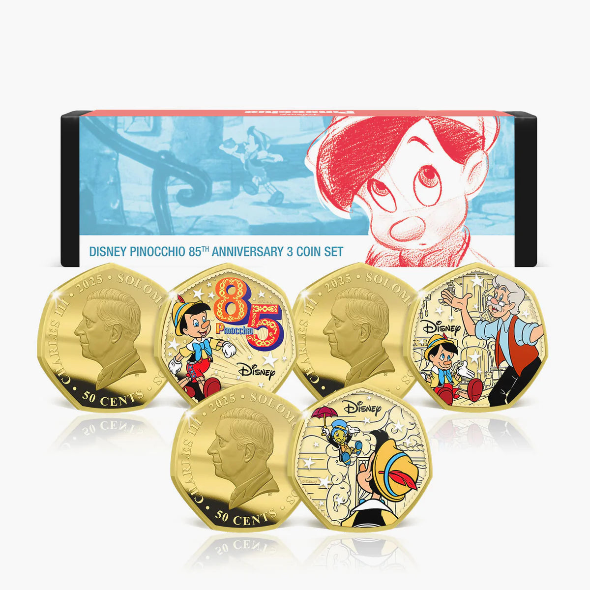 Pinocchio 85th Anniversary 2025 Gold Plated Box Set Edition