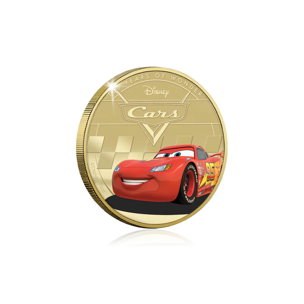 Cars gold plated 44mm