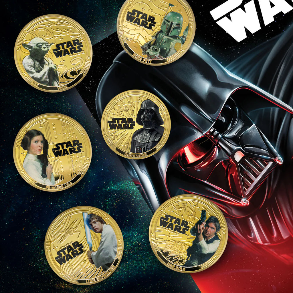 A Galaxy of Adventures Star Wars Complete 2025 Coin Set