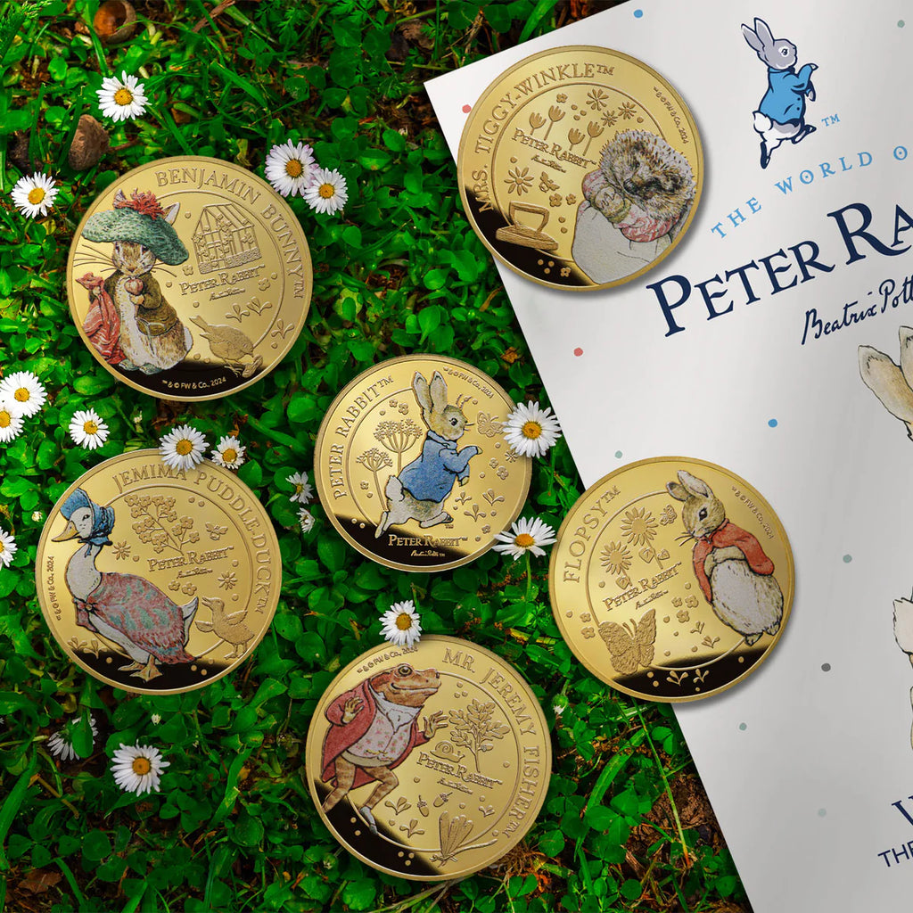 Whiskers and Tales Peter Rabbit Complete Coin Collection