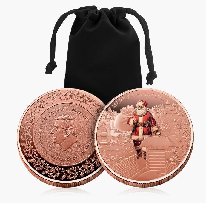 Santa Claus 2024 Colored 5oz Copper Coin