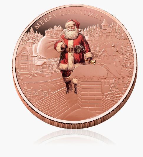 Santa Claus 2024 Colored 5oz Copper Coin