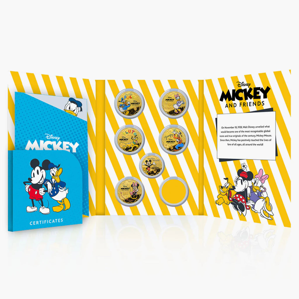 Mickey Mouse and Friends Forever Official 2025 Disney Coin Set