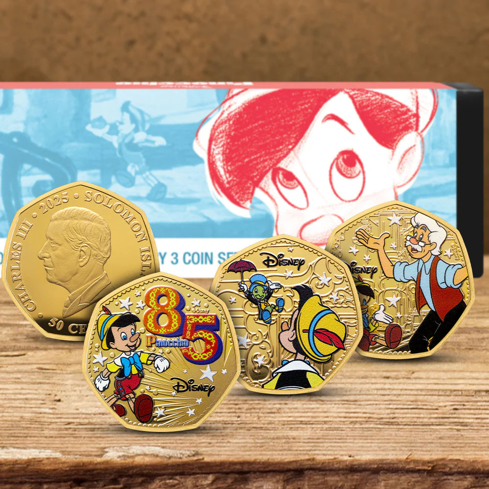 Pinocchio 85th Anniversary 2025 Gold Plated Box Set Edition