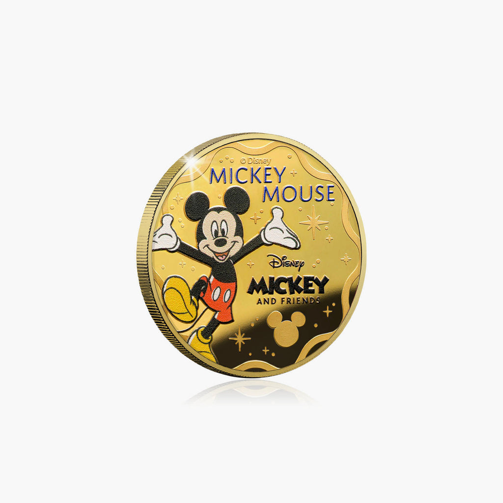 2025 Mickey Mouse and Friends Forever Official 24 Carat Gold Plated Disney Coin