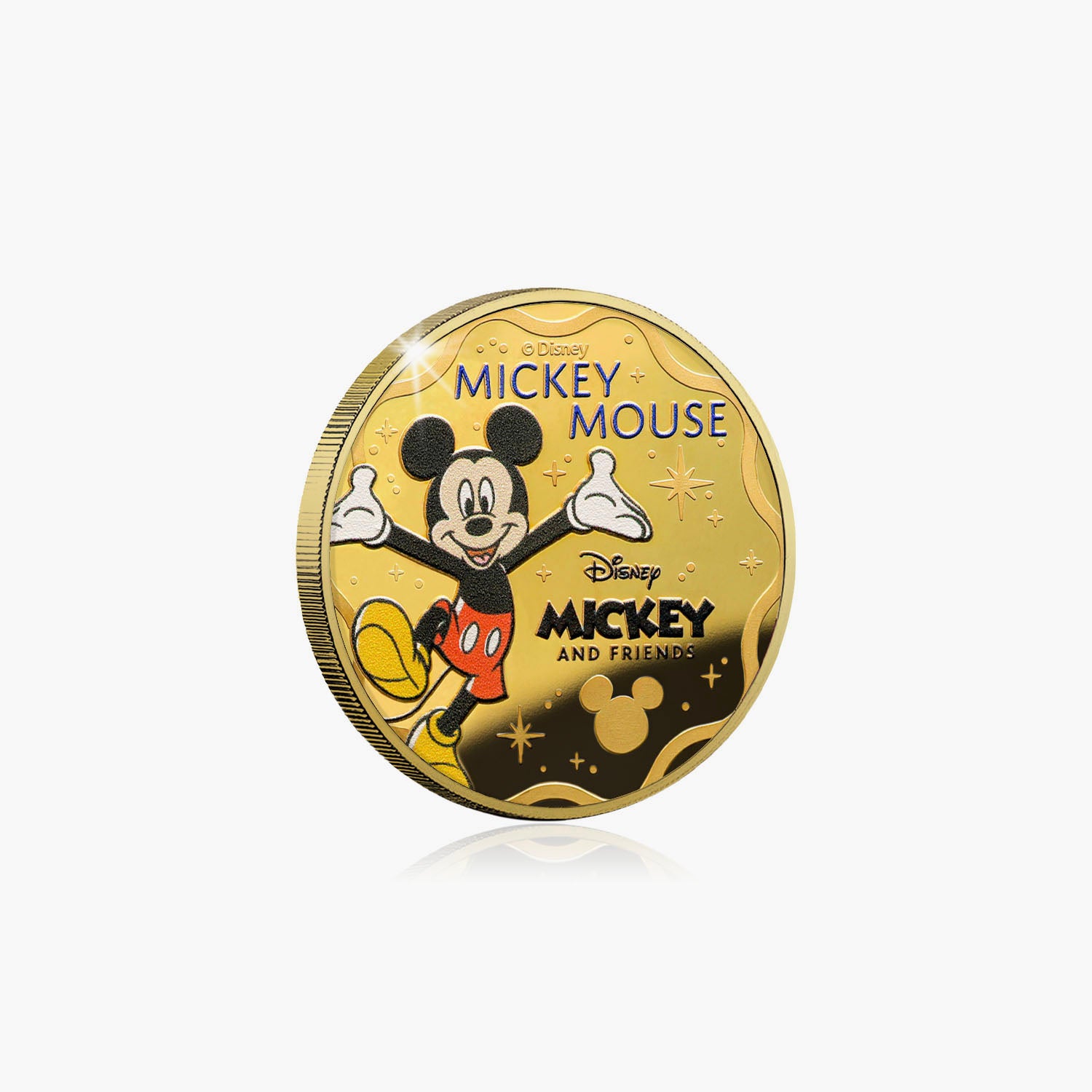 2025 Mickey Mouse and Friends Forever Official 24 Carat Gold Plated Disney Coin
