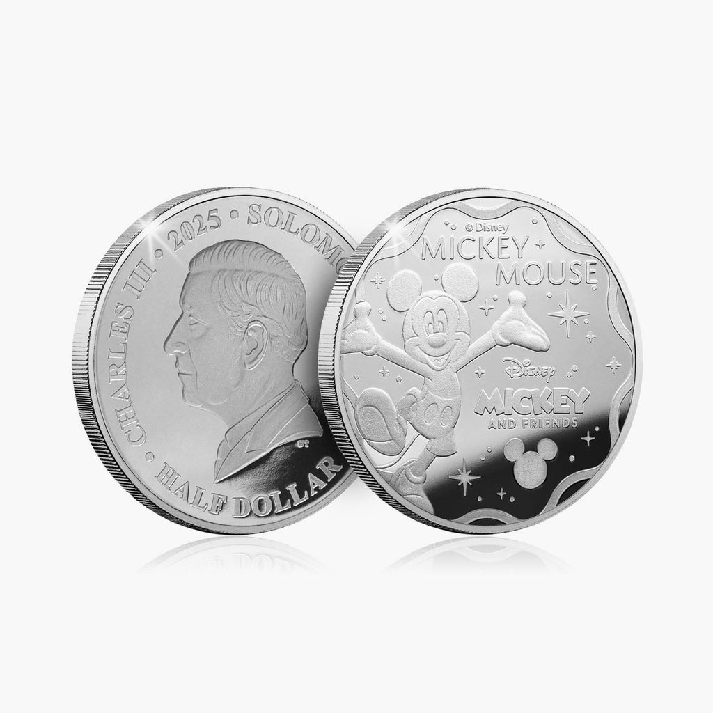 Mickey Mouse and Friends Forever Official 2025 Disney Silver Plated Coin