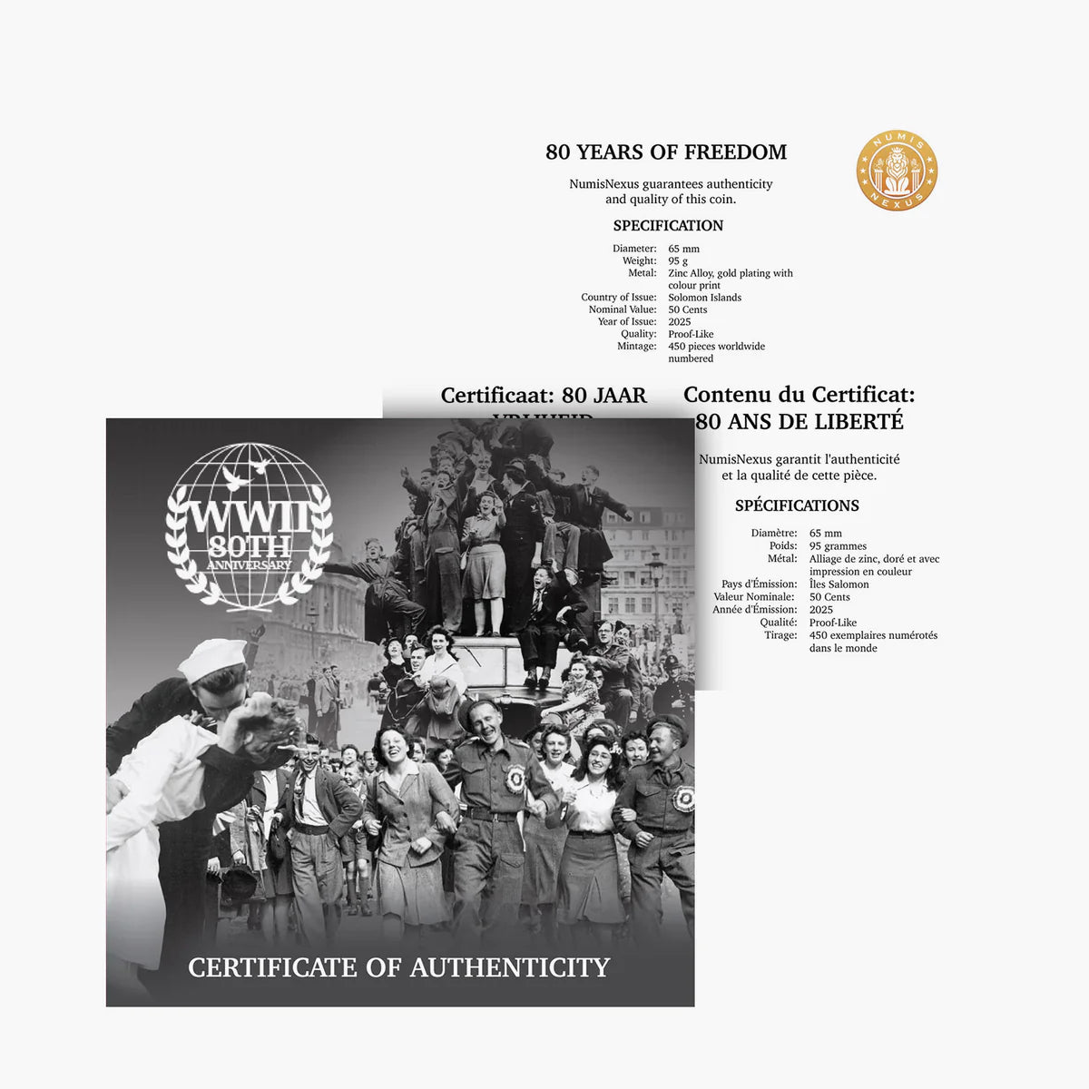 80 Years of Freedom Gold plated Luxe Super Size Edition