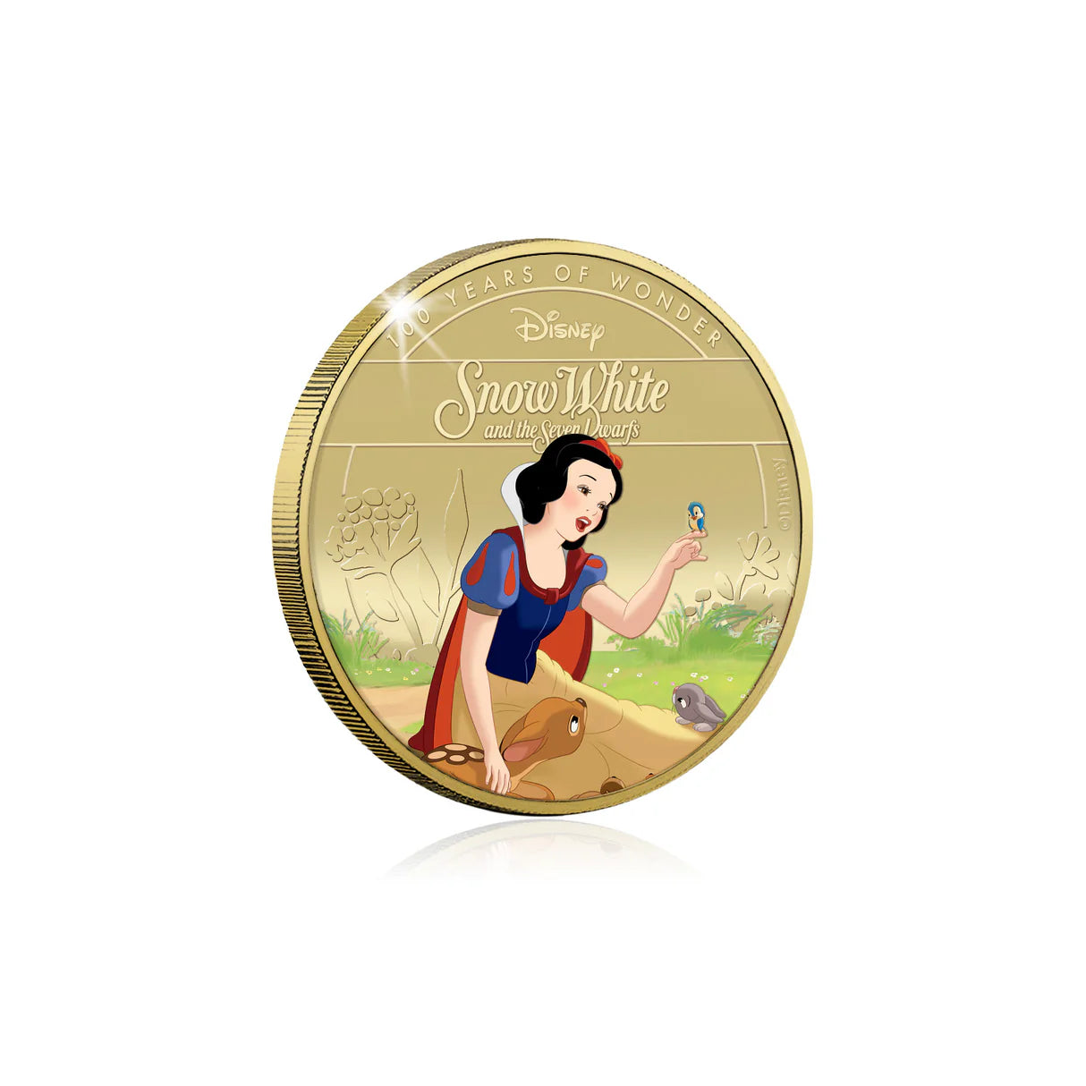 Snow white gold plated 44mm