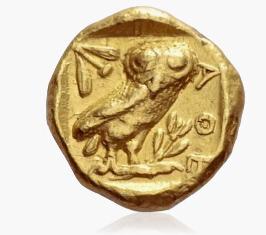 The Owl of Athena – Wisdom Cast in Gold