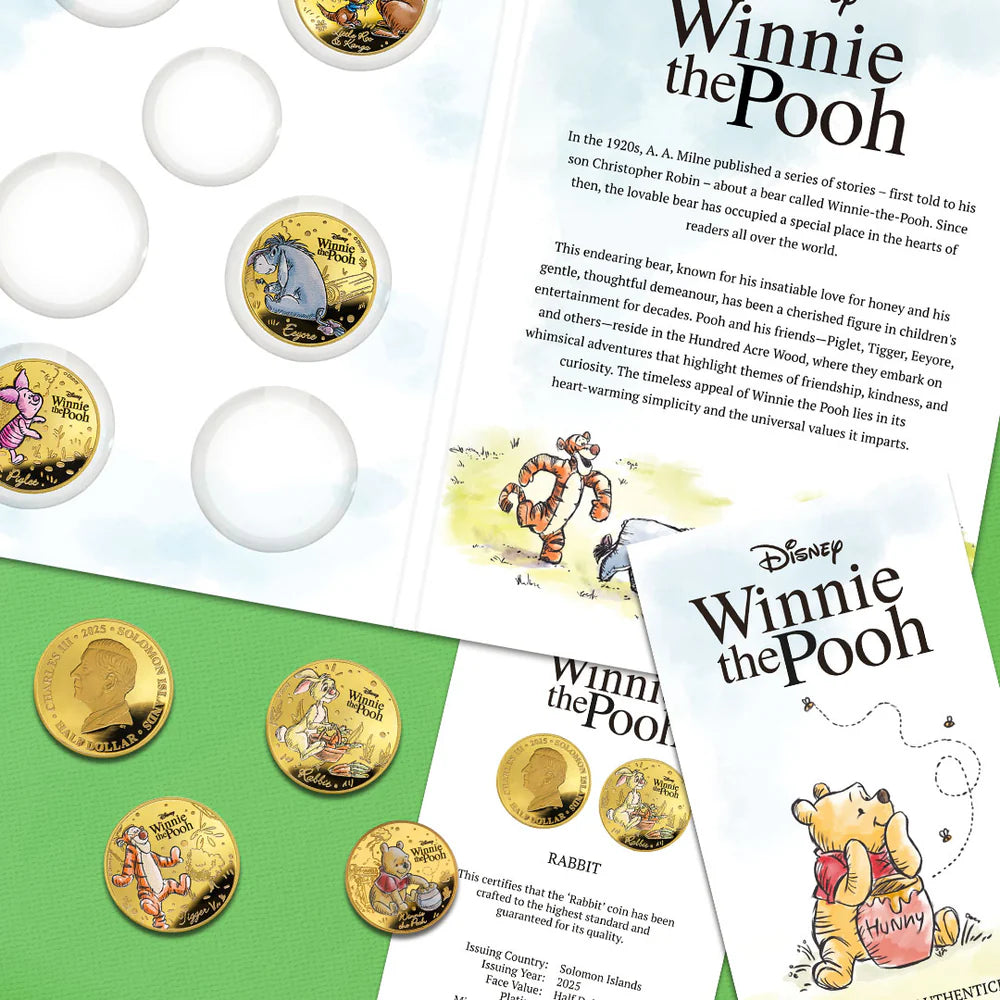Adventures in the 100 Acre Wood Winnie the Pooh Complete 2025 Coin Collection