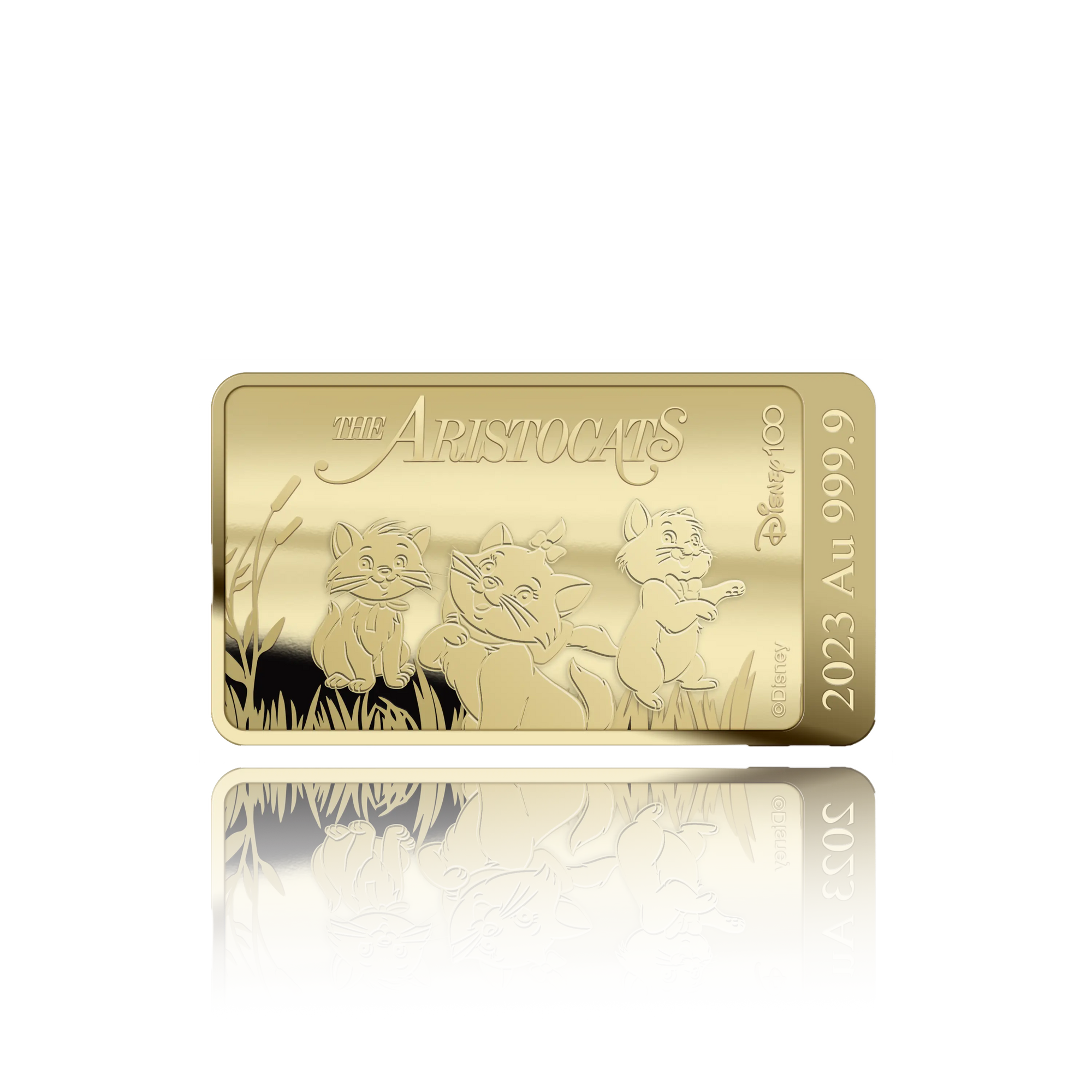 (Sold out)The Aristocats Gold Bar – Disney 100 Years (1/100 oz)
