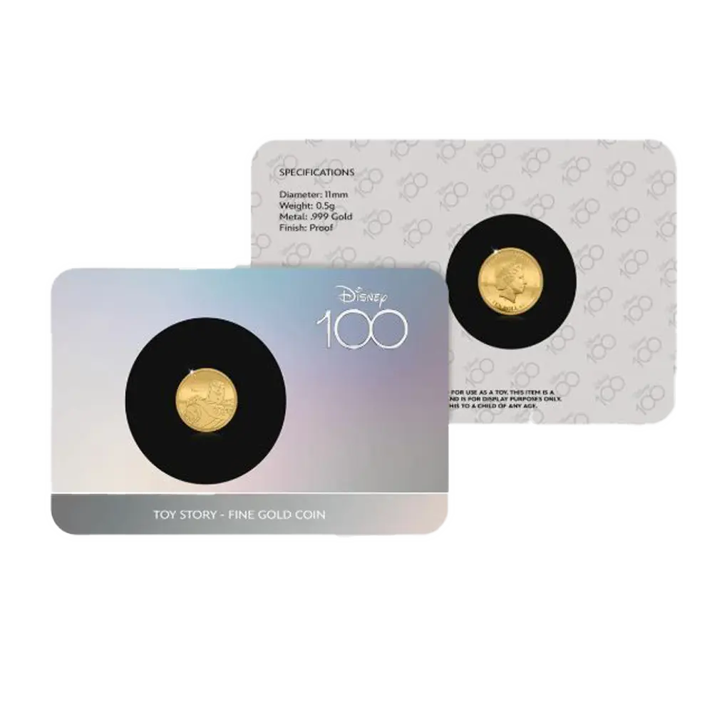 Solid Gold Coin – Buzz Lightyear – Disney 100th Anniversary