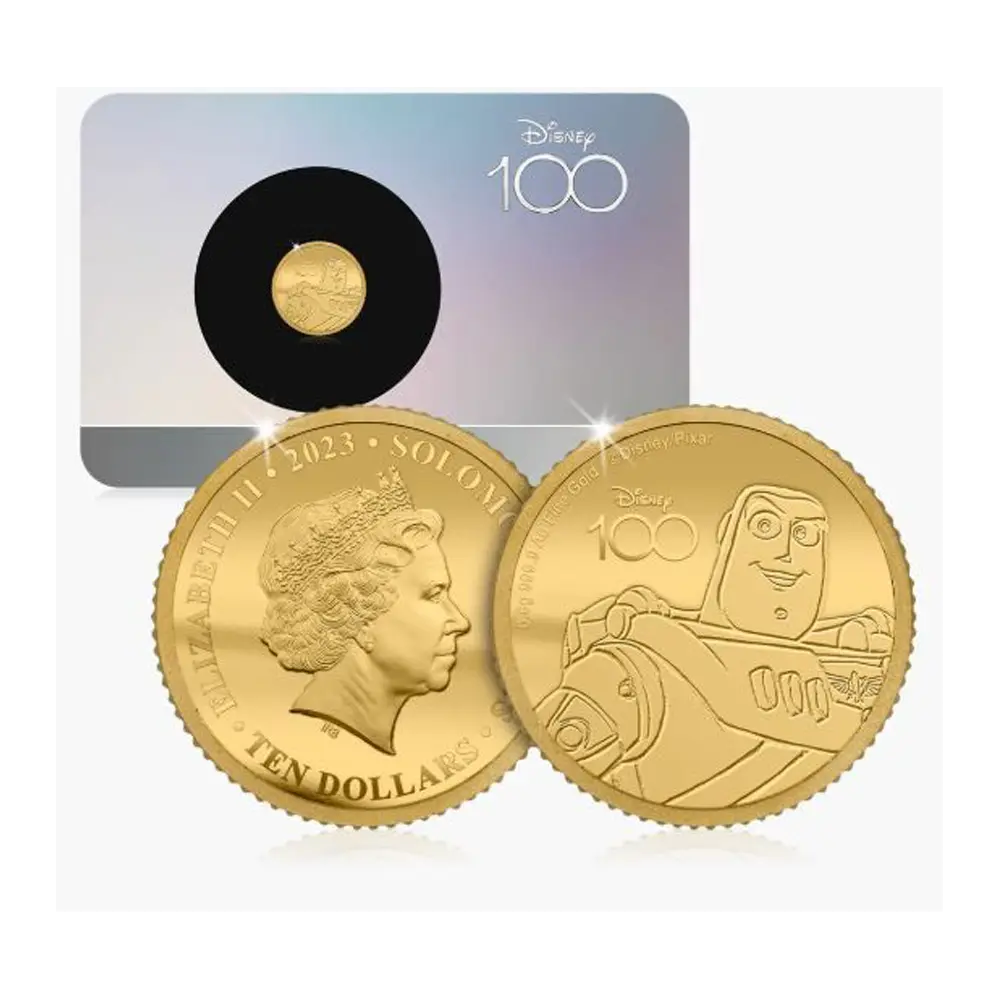 Solid Gold Coin – Buzz Lightyear – Disney 100th Anniversary