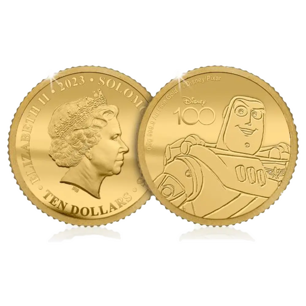 Solid Gold Coin – Buzz Lightyear – Disney 100th Anniversary