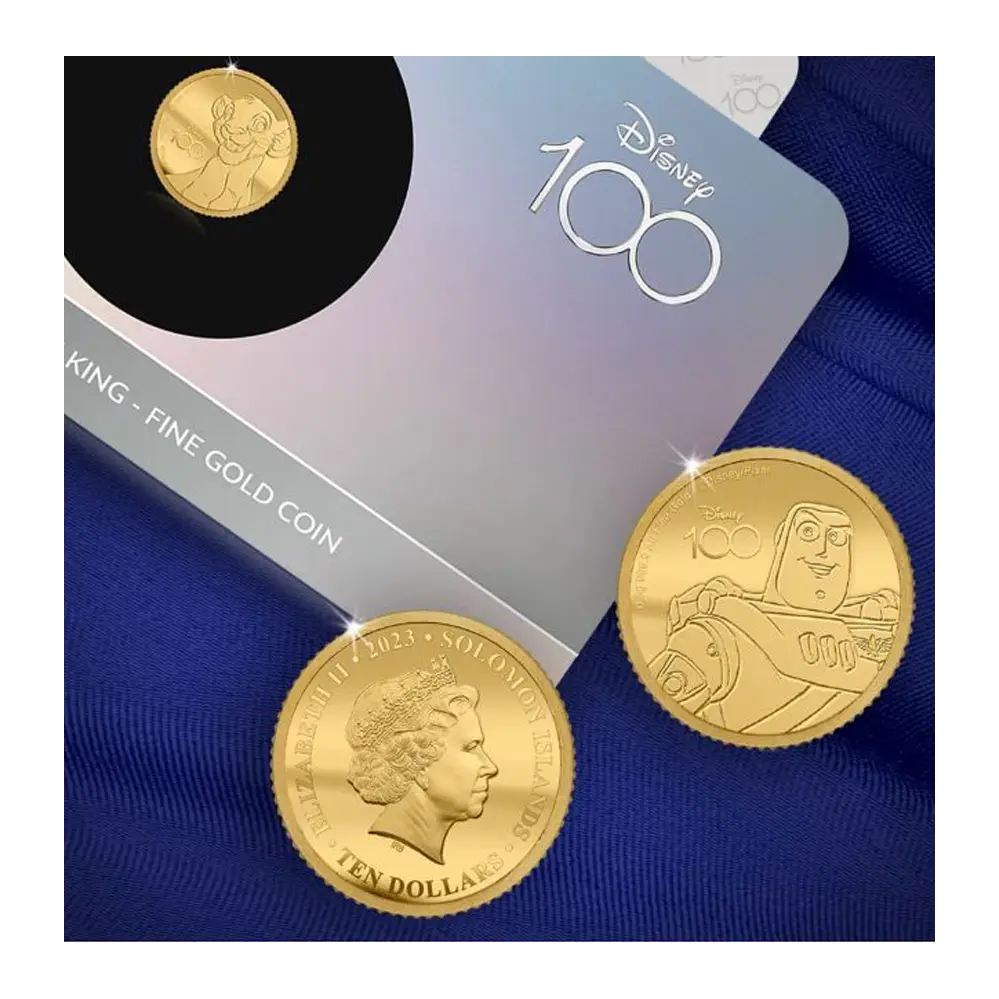 Solid Gold Coin – Buzz Lightyear – Disney 100th Anniversary