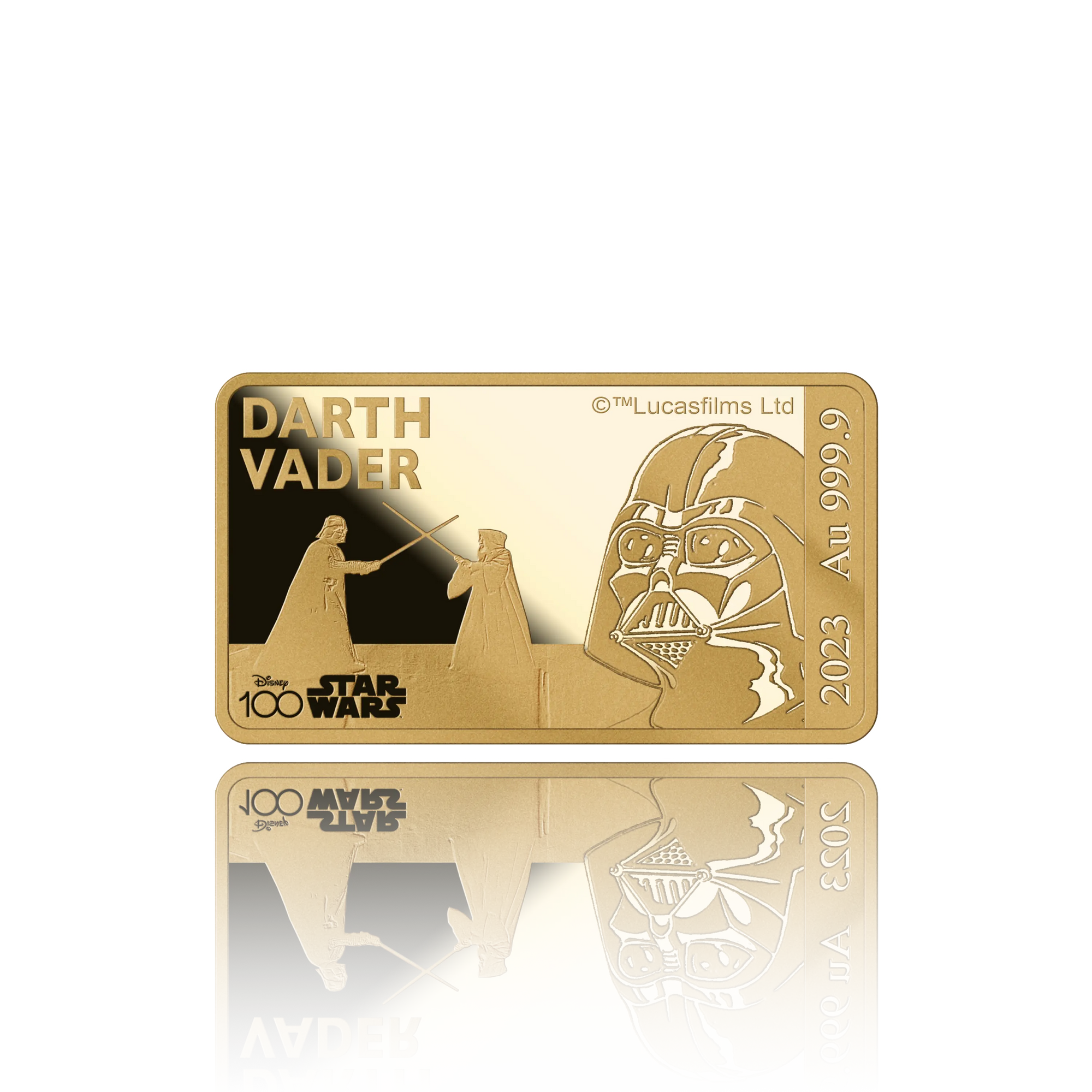 Darth Vader Gold Bar – Disney 100 Years (1/100 oz)