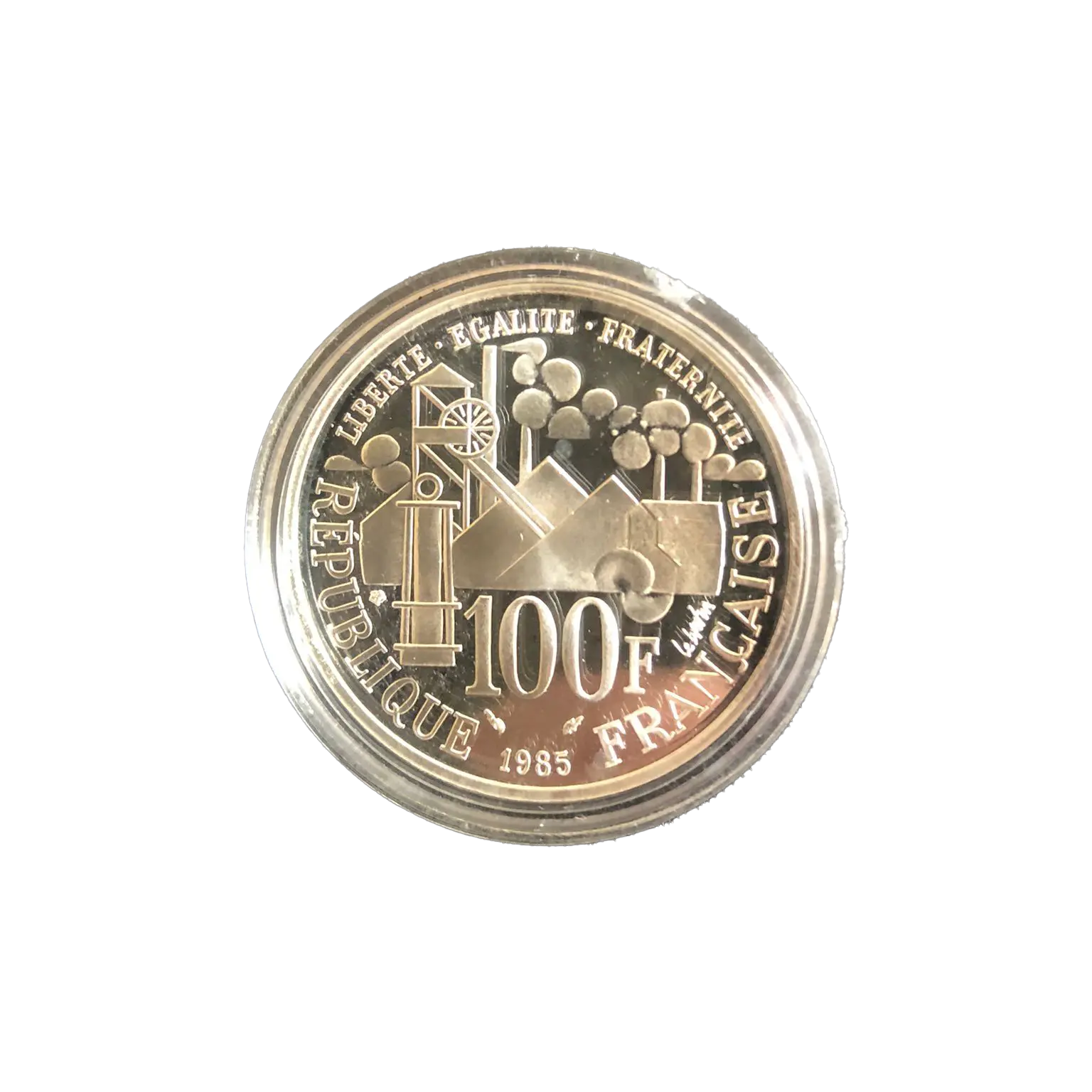 Émile Zola — 100 Francs Argent 1985