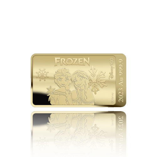 (sold out) Frozen Gold Bar – Disney 100 Years (1/100 oz)
