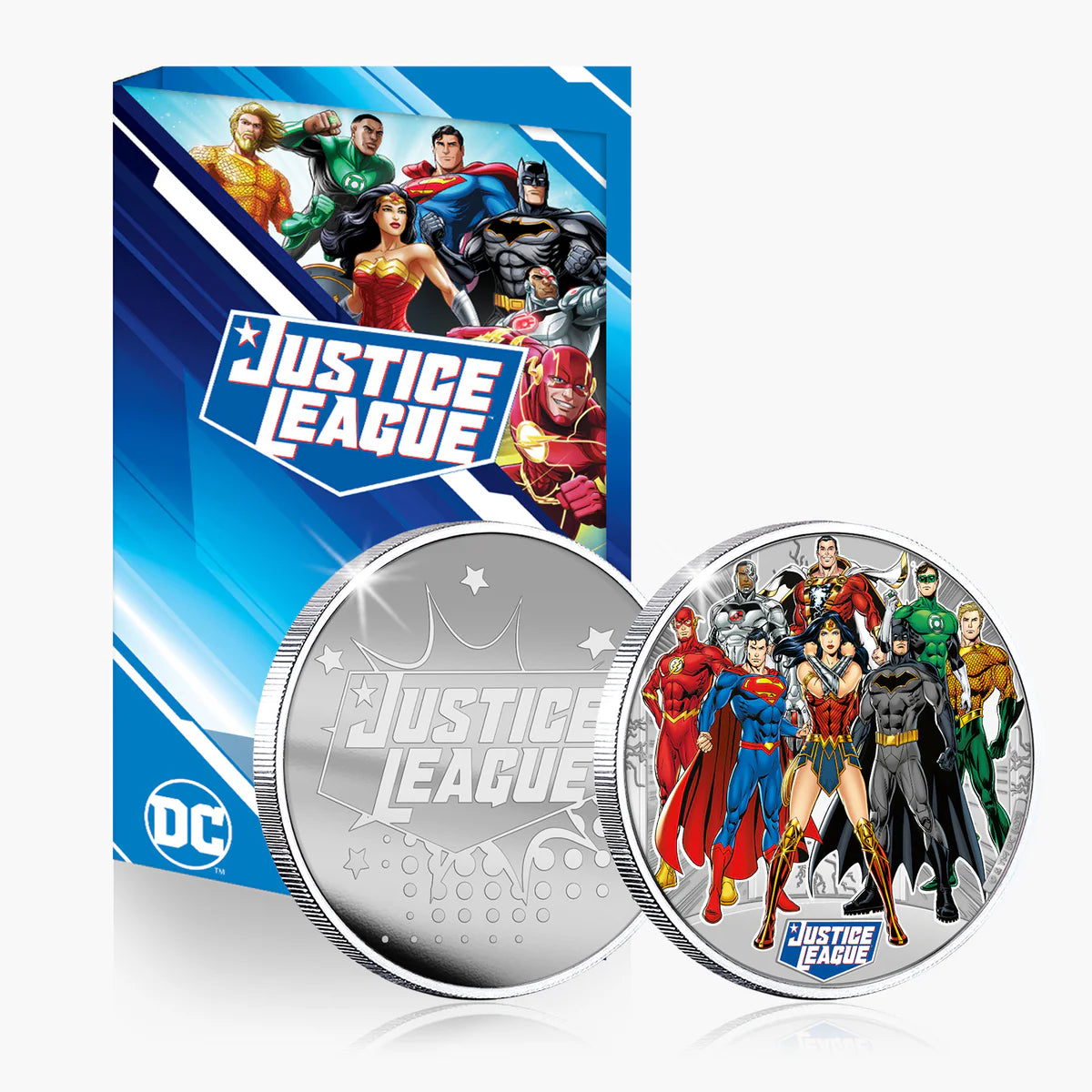 DC Comics .999 Silver Plated Justice League Collection