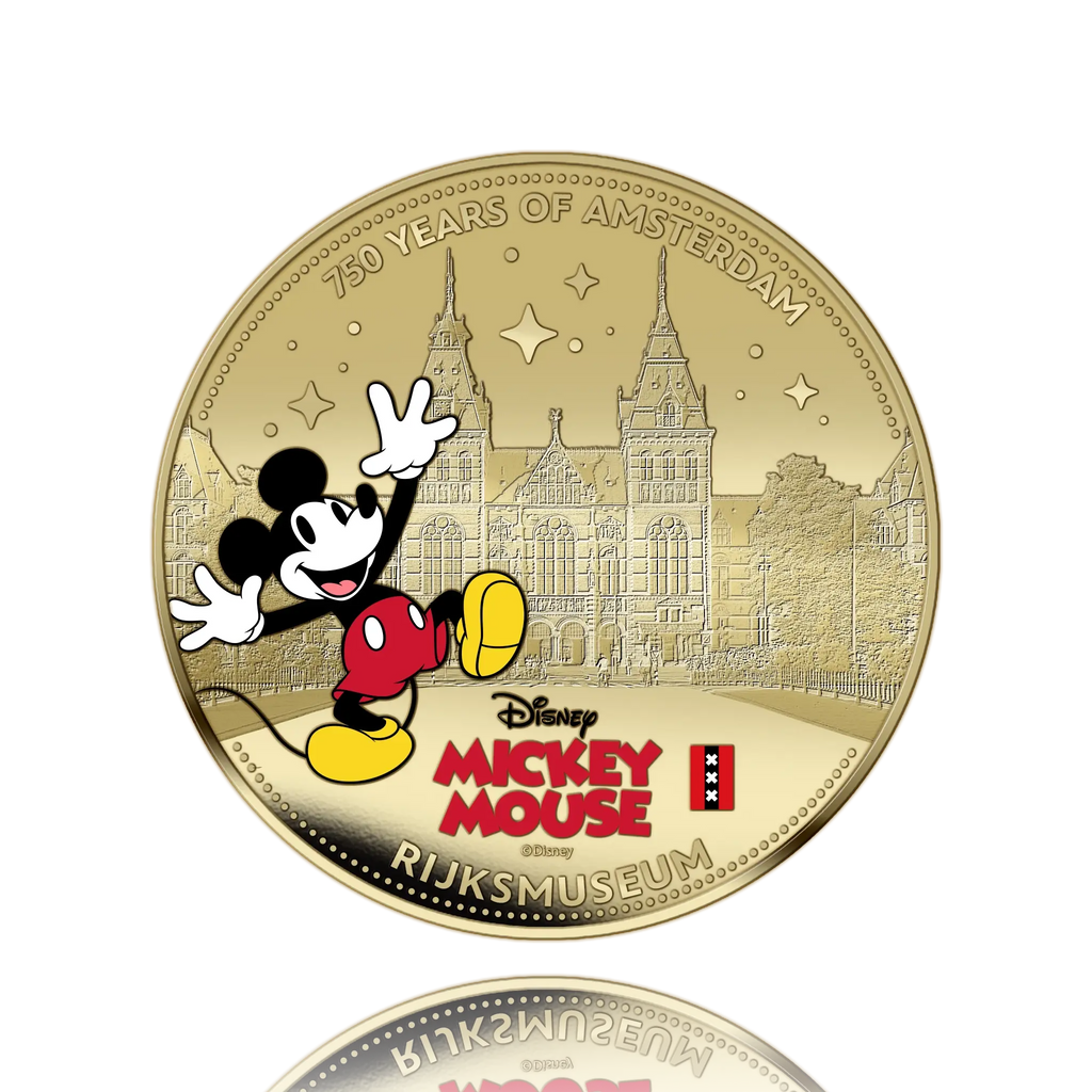 750 Years of Amsterdam – Mickey Mouse – Exclusive Gold plated Coin Set
