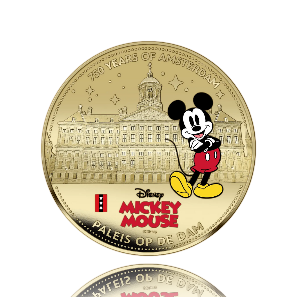 750 Years of Amsterdam – Mickey Mouse – Exclusive Gold plated Coin Set