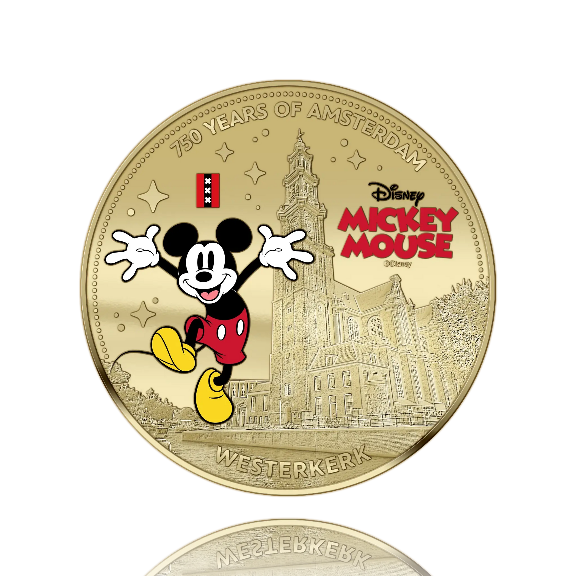 750 Years of Amsterdam – Mickey Mouse – Exclusive Gold plated Coin Set