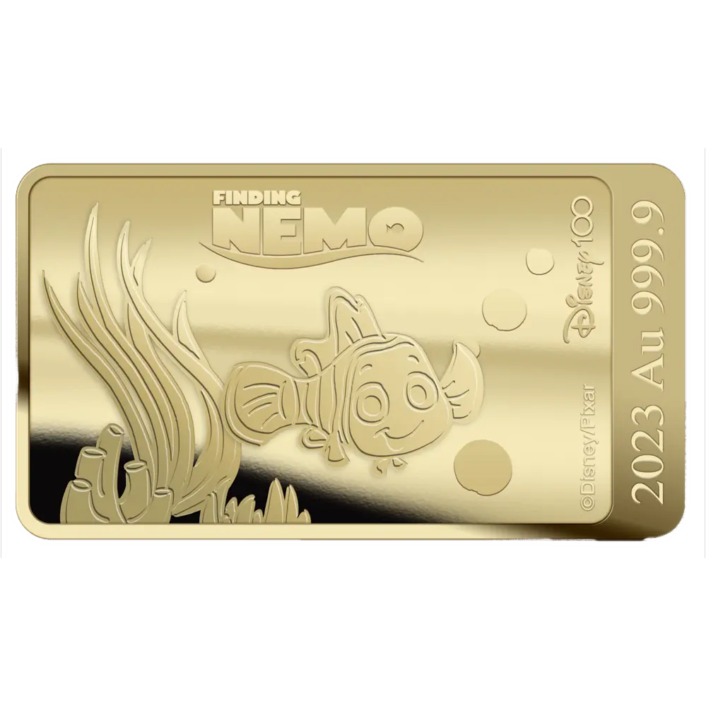 Finding Nemo Gold Bar – Disney 100 Years (1/100 oz)
