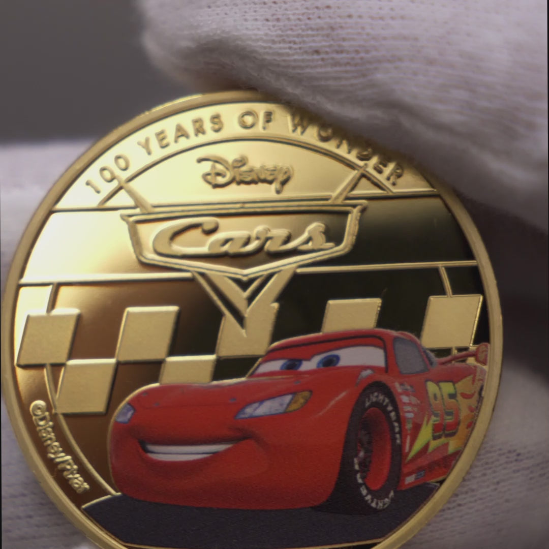 Cars gold plated 44mm