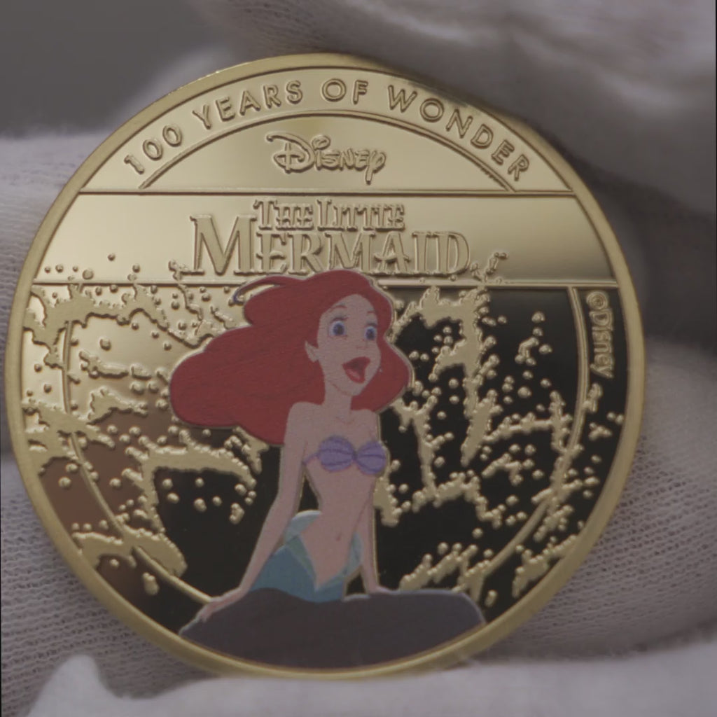 Little Mermaid gold plated 44mm