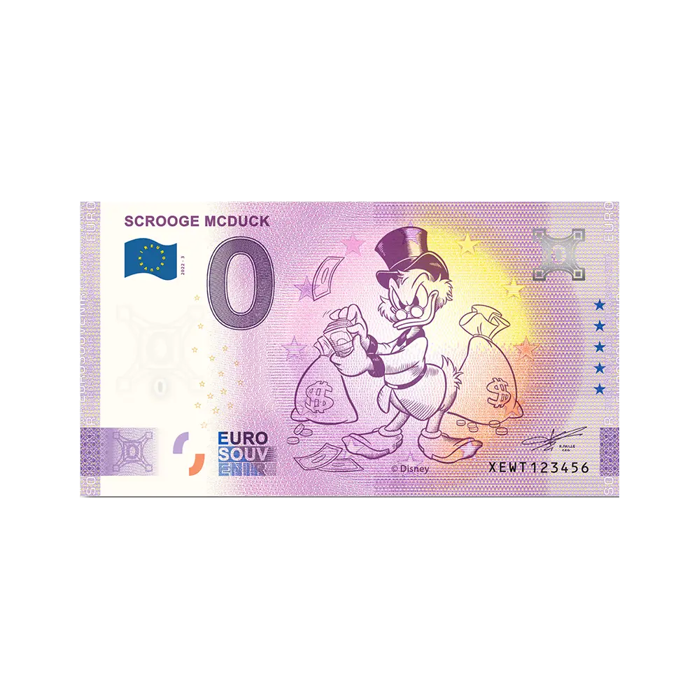 Commemorative Banknote – Scrooge McDuck – Disney 100th Anniversary