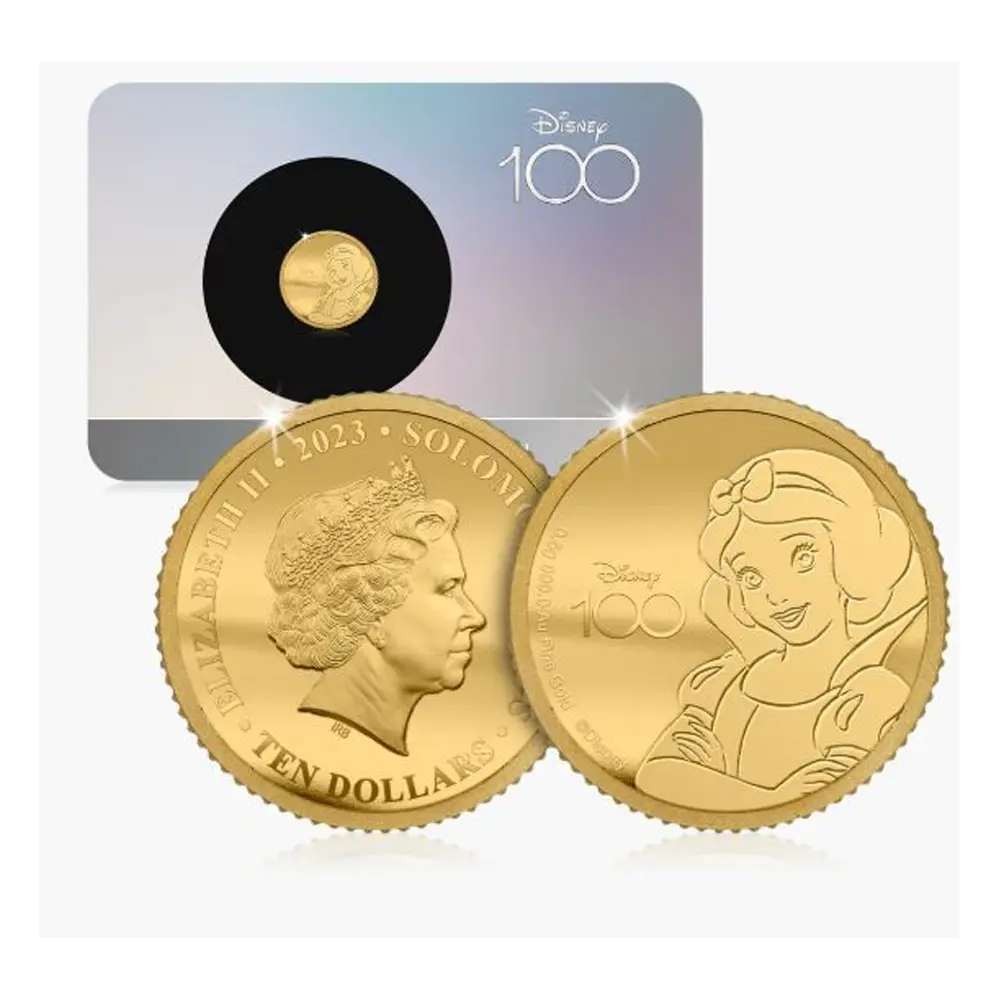 Solid Gold Coin – Snow White – Disney 100th Anniversary