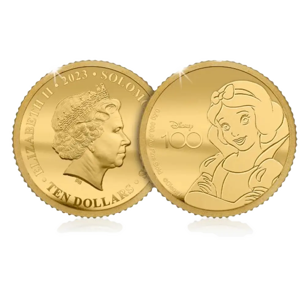 Solid Gold Coin – Snow White – Disney 100th Anniversary