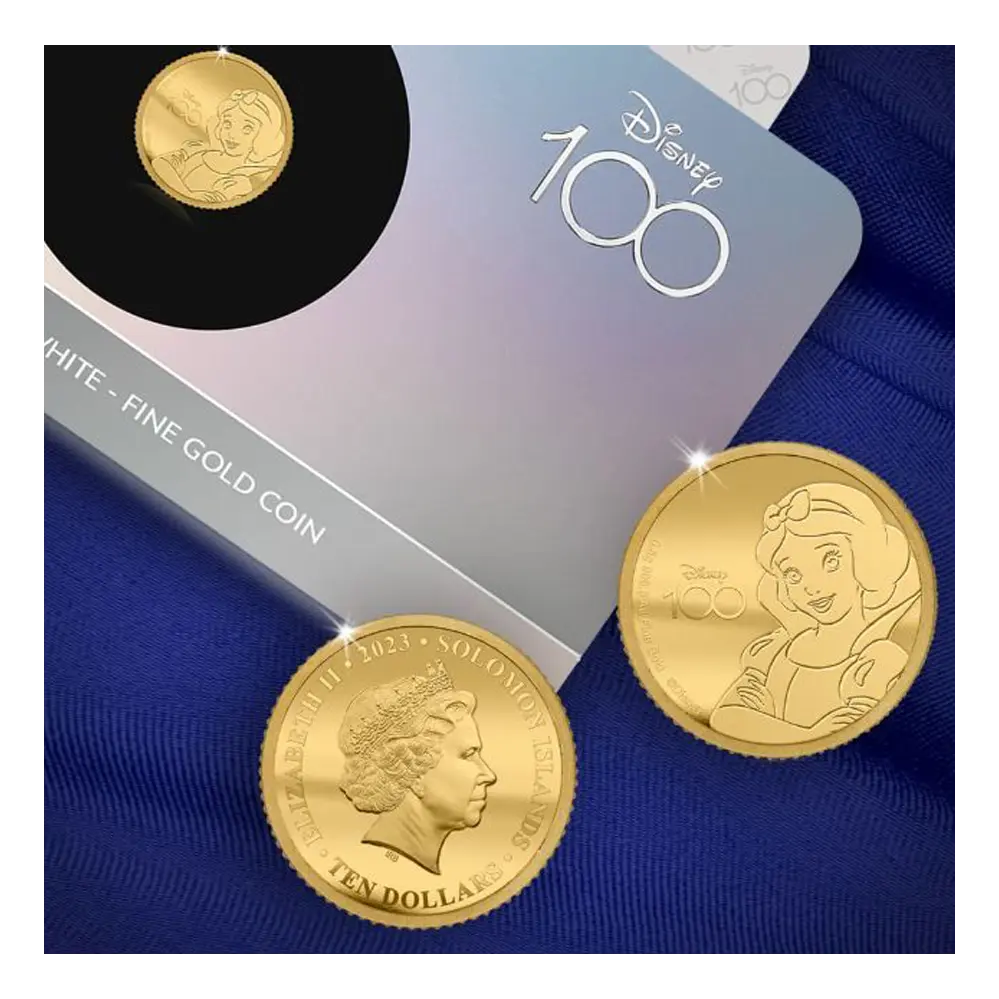 Solid Gold Coin – Snow White – Disney 100th Anniversary