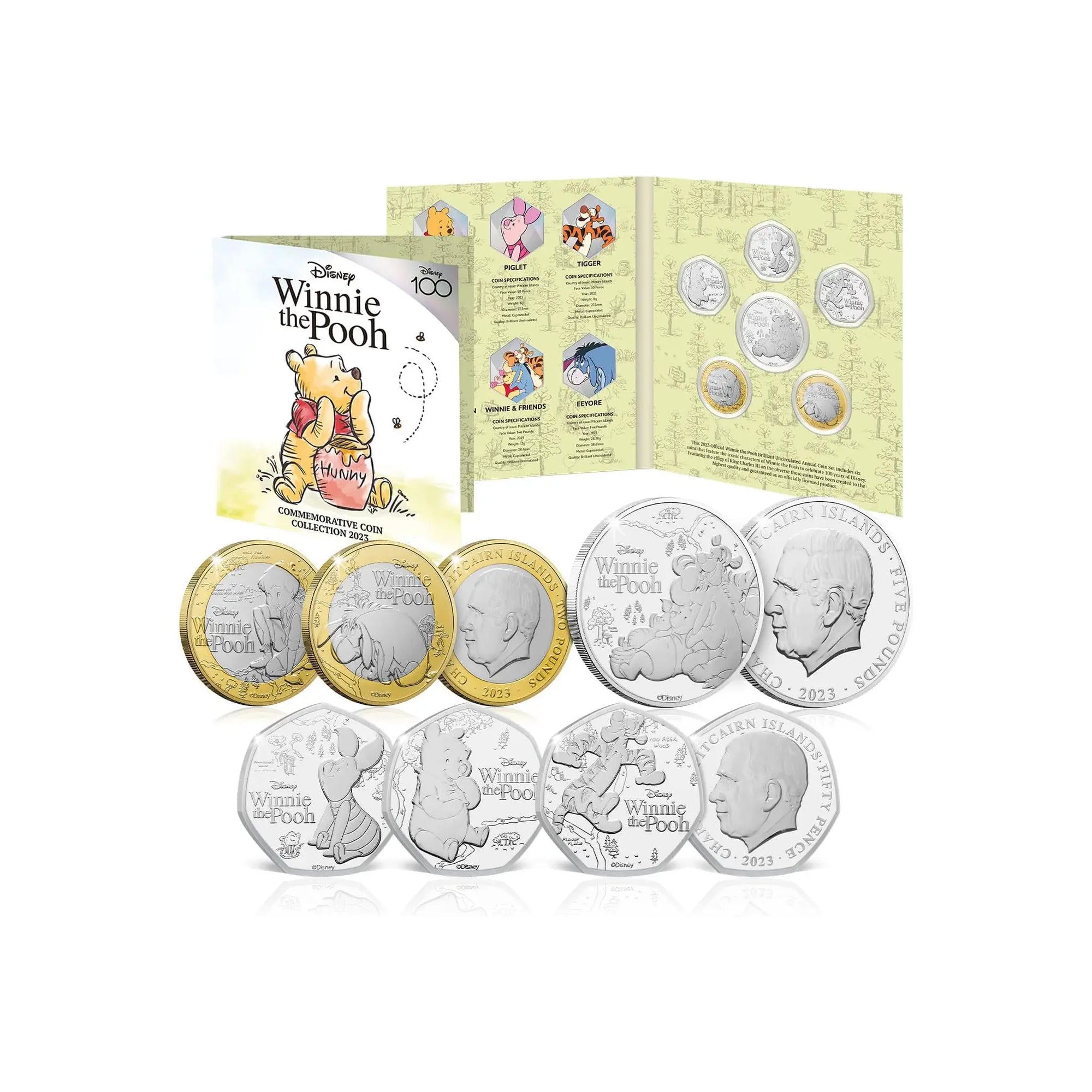 Winnie The Pooh  Coin Set - King Charles | Rare